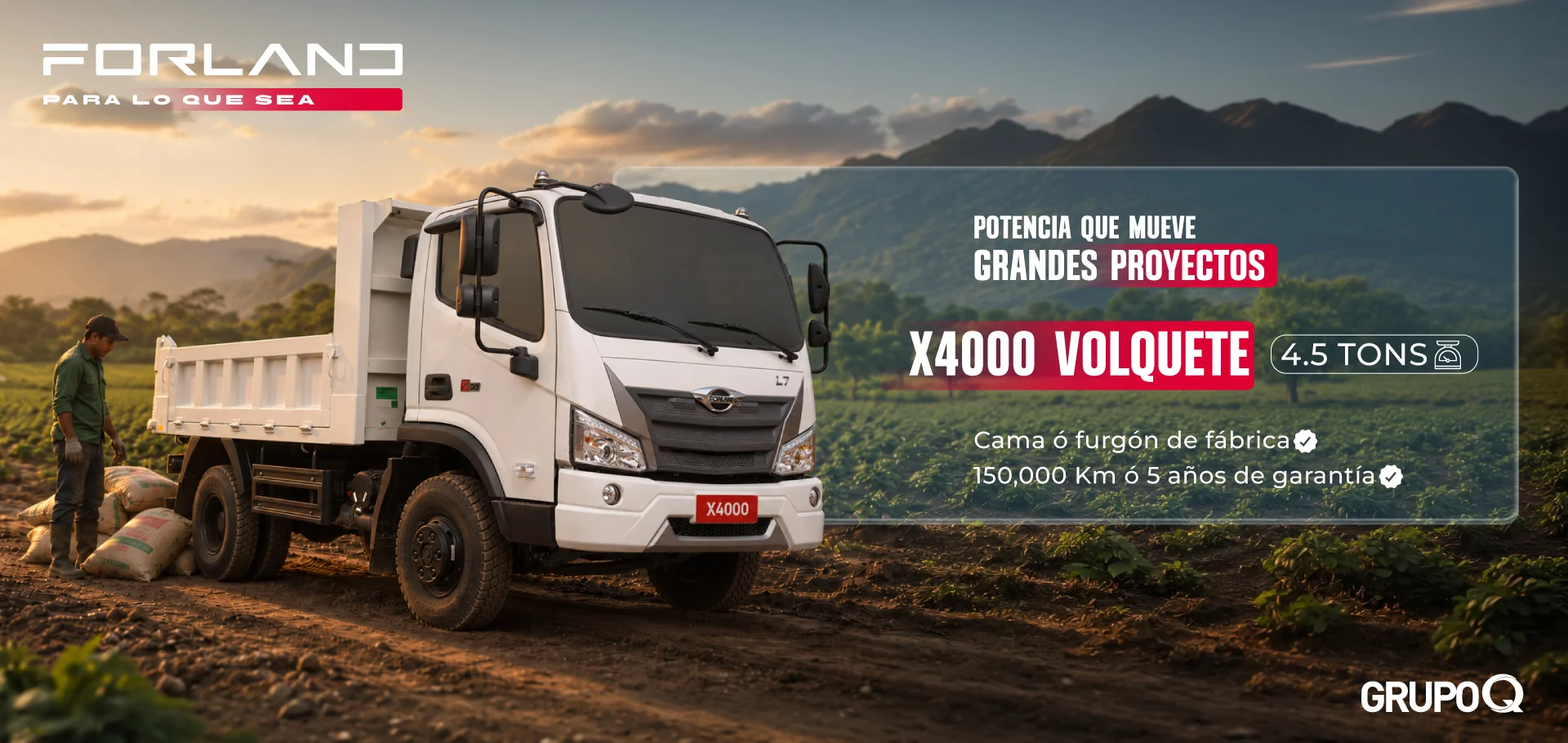 Forland X4000 VOLTEO - 4 TON - FORLAND PARA LO QUE SEA - GRUPO Q